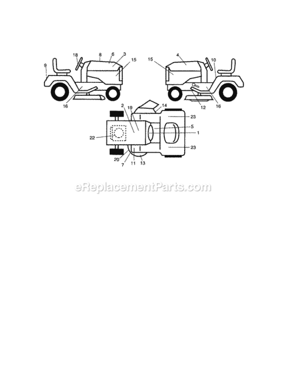 Page G Diagram and Parts List for 917276341  Craftsman Lawn Tractor