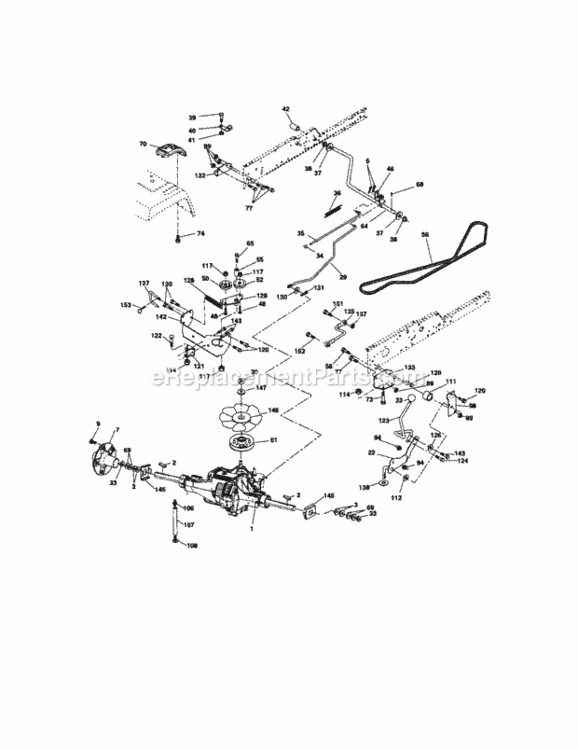 Page C Diagram and Parts List for 917276360  Craftsman Lawn Tractor