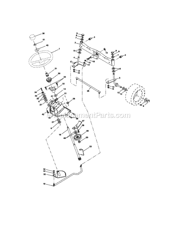 Page D Diagram and Parts List for 917276360  Craftsman Lawn Tractor