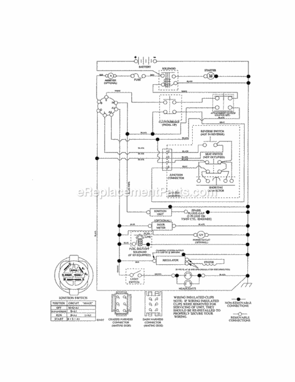 Page K Diagram and Parts List for 917276620  Craftsman Lawn Tractor