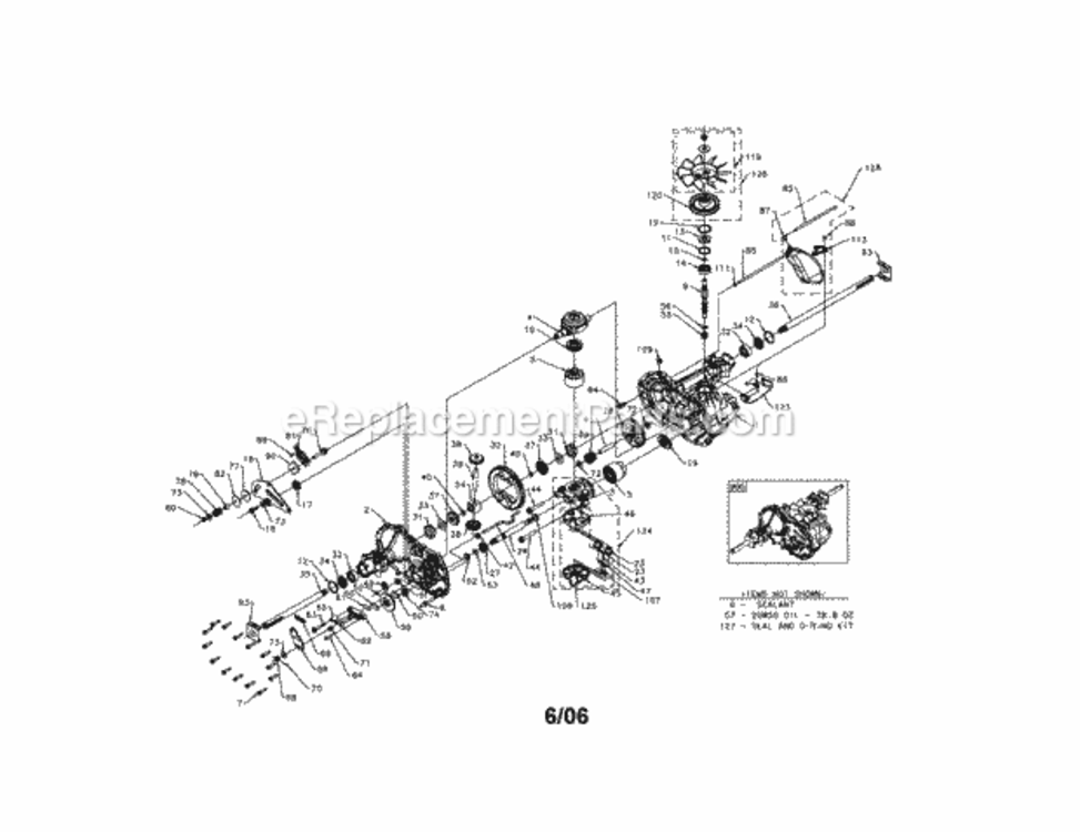 Page L Diagram and Parts List for 917276620  Craftsman Lawn Tractor