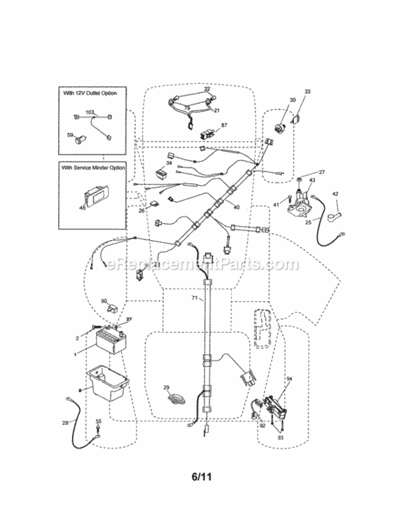 Page A Diagram and Parts List for 917276621  Craftsman Lawn Tractor