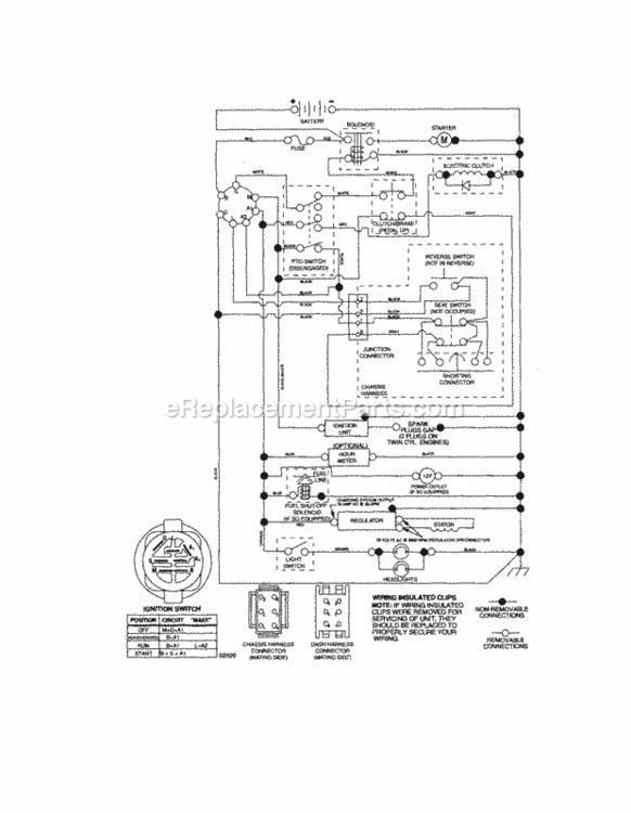 Page K Diagram and Parts List for 917276701  Craftsman Lawn Tractor