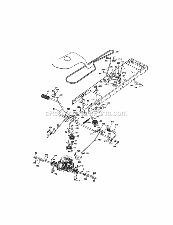 Page D Diagram and Parts List for 917276701  Craftsman Lawn Tractor