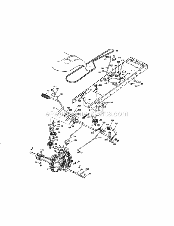 Page D Diagram and Parts List for 917276702  Craftsman Lawn Tractor