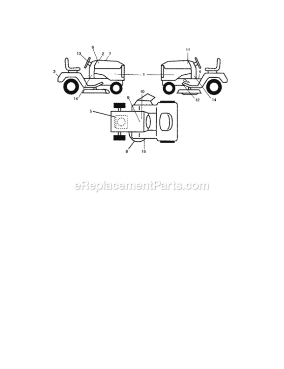 Page G Diagram and Parts List for 917276702  Craftsman Lawn Tractor