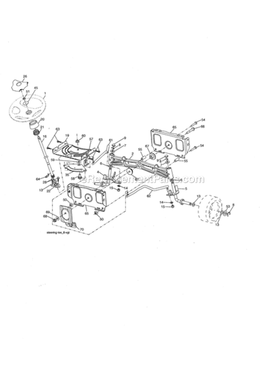 Page C Diagram and Parts List for 917276703  Craftsman Lawn Tractor
