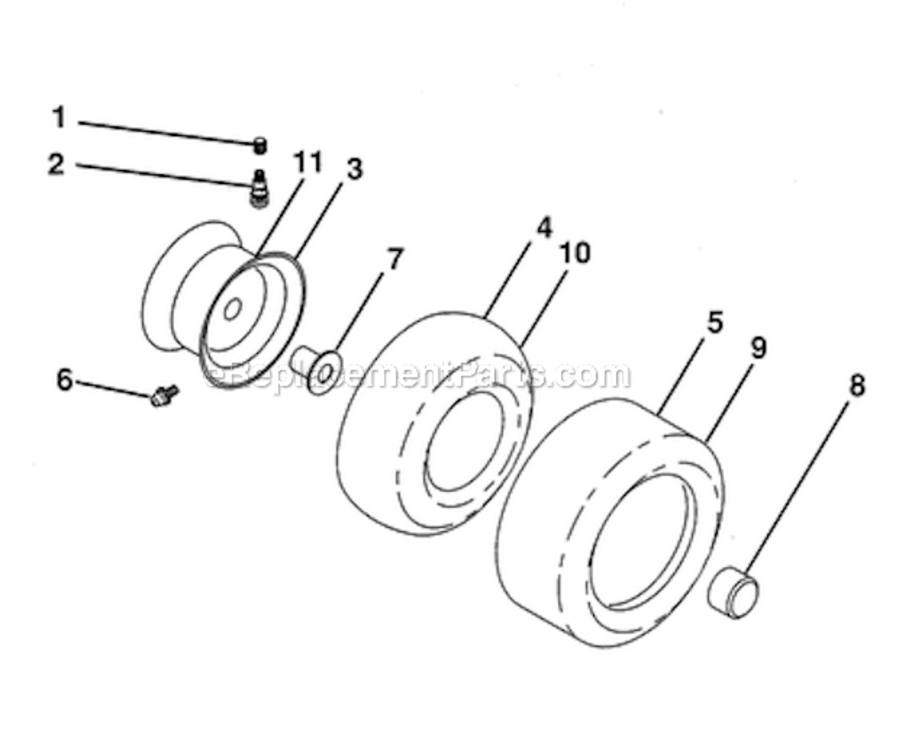 Page H Diagram and Parts List for 917276703  Craftsman Lawn Tractor