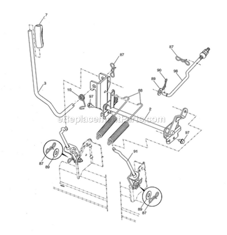 Page I Diagram and Parts List for 917276703  Craftsman Lawn Tractor
