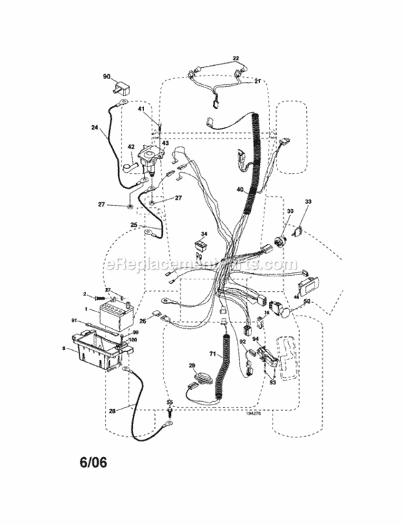 Page A Diagram and Parts List for 917276802  Craftsman Lawn Tractor