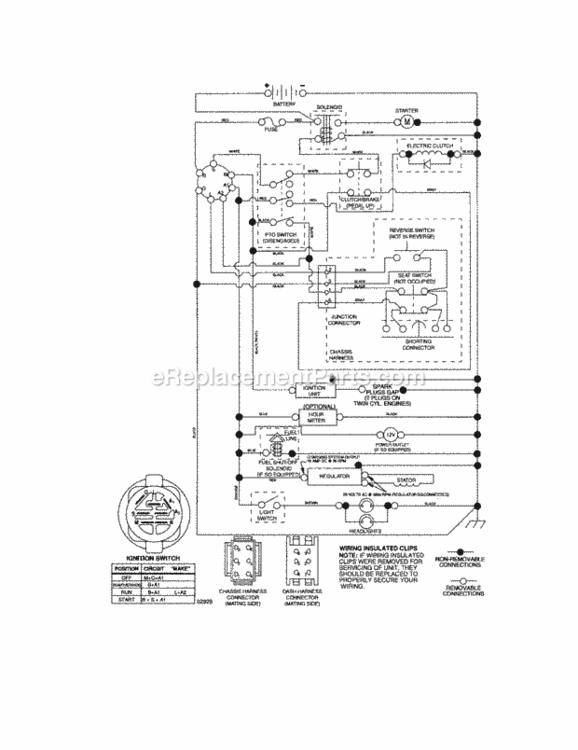 Page K Diagram and Parts List for 917276802  Craftsman Lawn Tractor