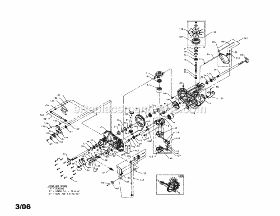 Page L Diagram and Parts List for 917276802  Craftsman Lawn Tractor