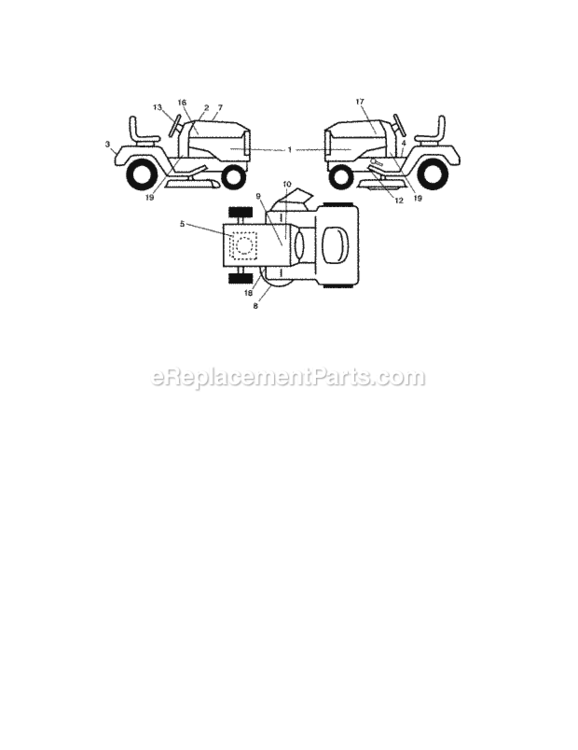 Page G Diagram and Parts List for 917276802  Craftsman Lawn Tractor