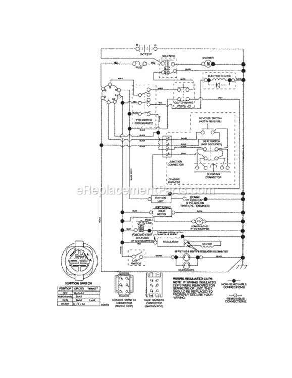 Page K Diagram and Parts List for 917276840  Craftsman Lawn Tractor