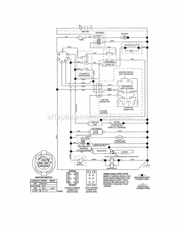 Page K Diagram and Parts List for 917276844  Craftsman Lawn Tractor