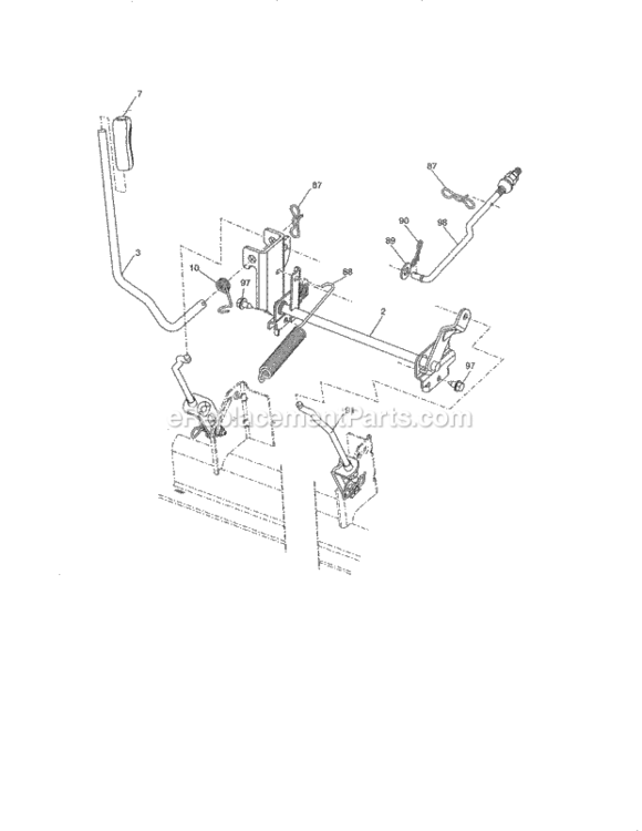 Page I Diagram and Parts List for 917276844  Craftsman Lawn Tractor
