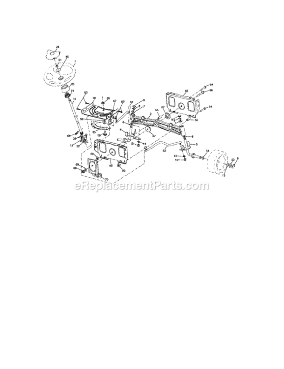 Page C Diagram and Parts List for 917276863  Craftsman Lawn Tractor