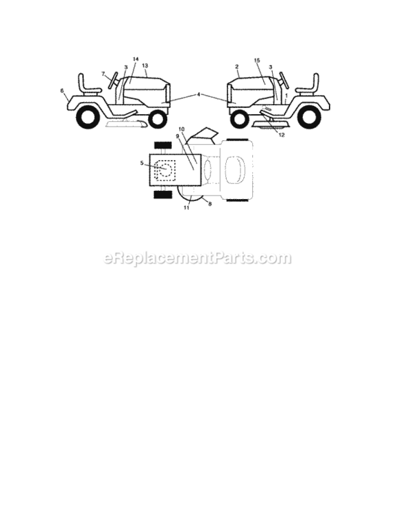 Page G Diagram and Parts List for 917276863  Craftsman Lawn Tractor