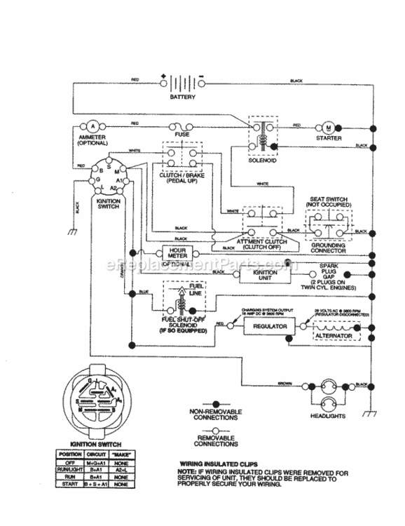Page K Diagram and Parts List for 917277060  Craftsman Lawn Tractor