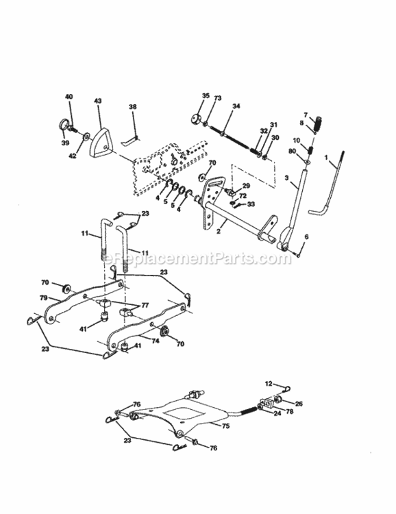 Page I Diagram and Parts List for 917277090  Craftsman Lawn Tractor