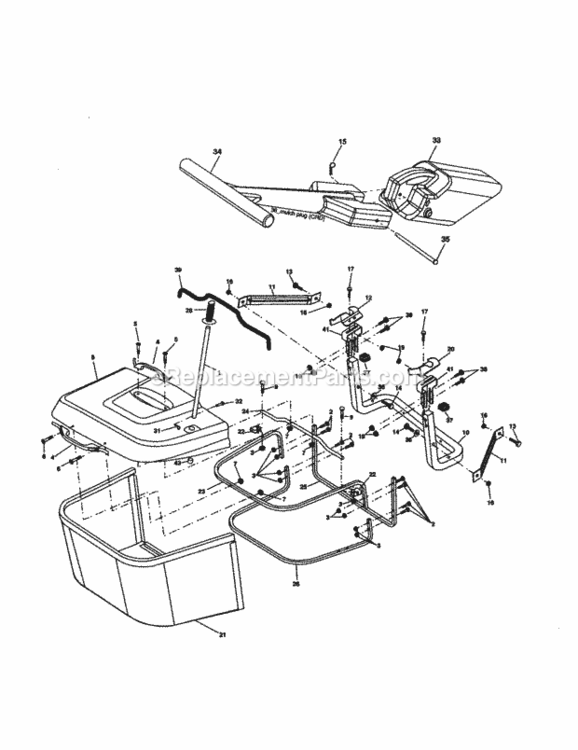 Page K Diagram and Parts List for 917277102  Craftsman Lawn Tractor