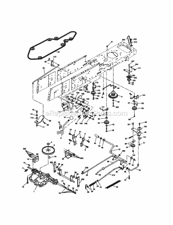 Page C Diagram and Parts List for 917277102  Craftsman Lawn Tractor