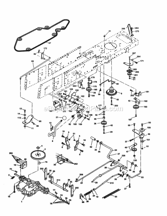 Page C Diagram and Parts List for 917277104  Craftsman Lawn Tractor