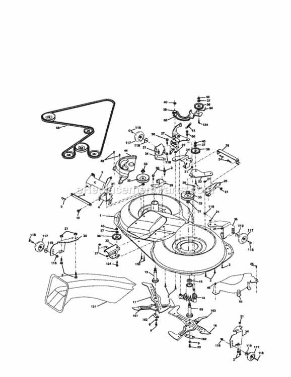 Page J Diagram and Parts List for 917277120  Craftsman Lawn Tractor