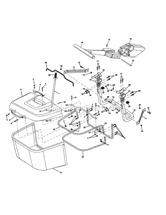 Page K Diagram and Parts List for 917277120  Craftsman Lawn Tractor