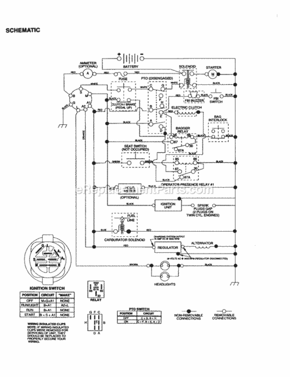 Page L Diagram and Parts List for 917277120  Craftsman Lawn Tractor