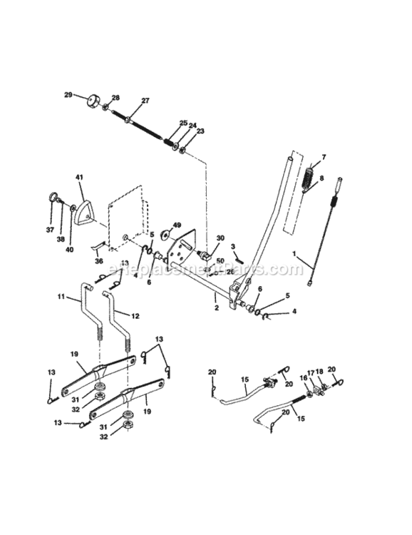 Page I Diagram and Parts List for 917277120  Craftsman Lawn Tractor