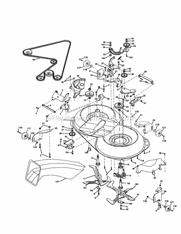 Page J Diagram and Parts List for 917277121  Craftsman Lawn Tractor