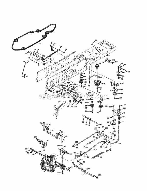 Page C Diagram and Parts List for 917277121  Craftsman Lawn Tractor