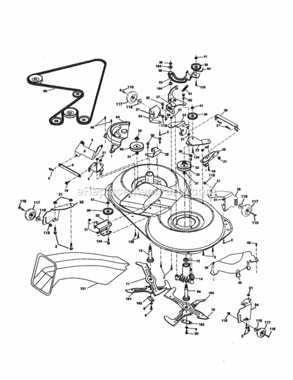 Page J Diagram and Parts List for 917277122  Craftsman Lawn Tractor