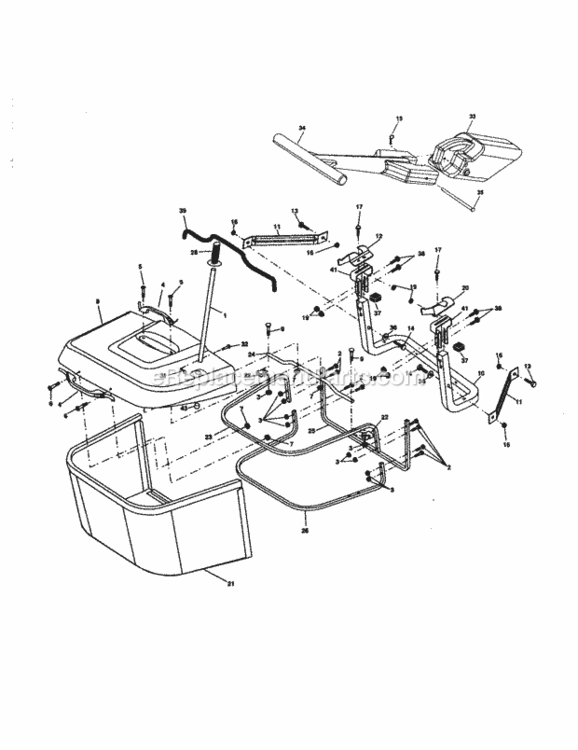 Page K Diagram and Parts List for 917277122  Craftsman Lawn Tractor