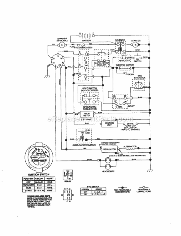 Page L Diagram and Parts List for 917277122  Craftsman Lawn Tractor