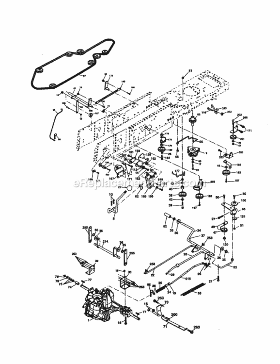 Page C Diagram and Parts List for 917277122  Craftsman Lawn Tractor