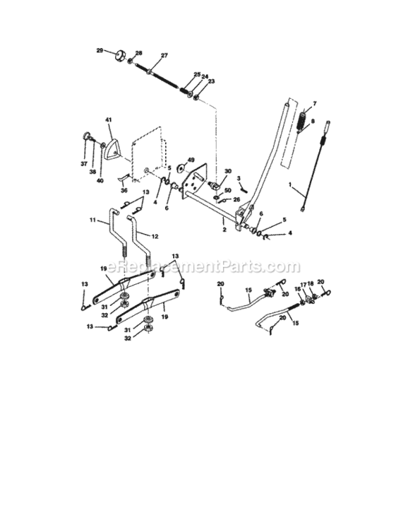 Page I Diagram and Parts List for 917277122  Craftsman Lawn Tractor