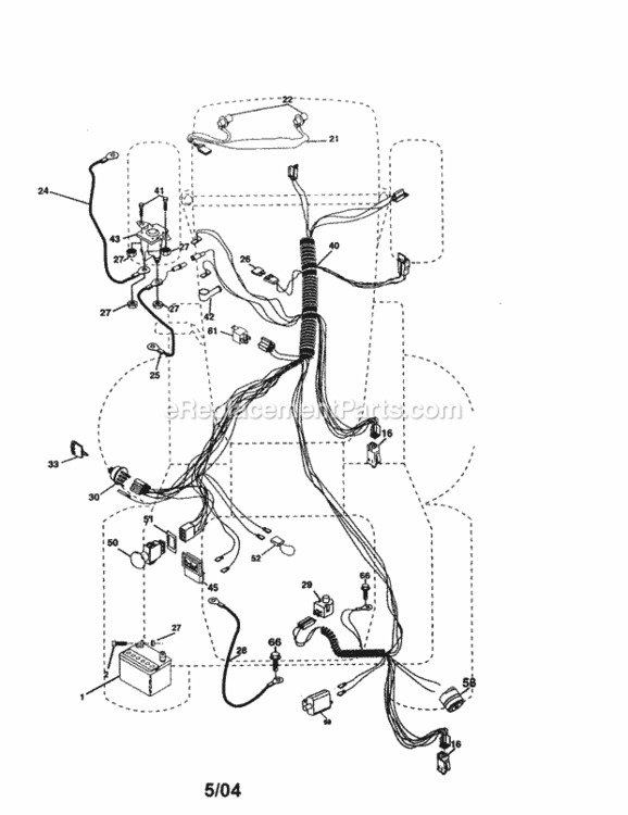 Page A Diagram and Parts List for 917277123  Craftsman Lawn Tractor
