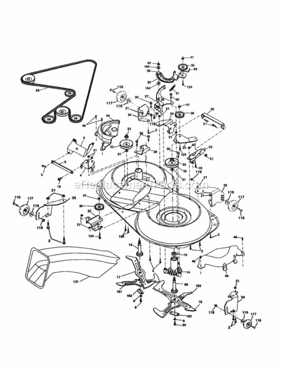 Page J Diagram and Parts List for 917277123  Craftsman Lawn Tractor
