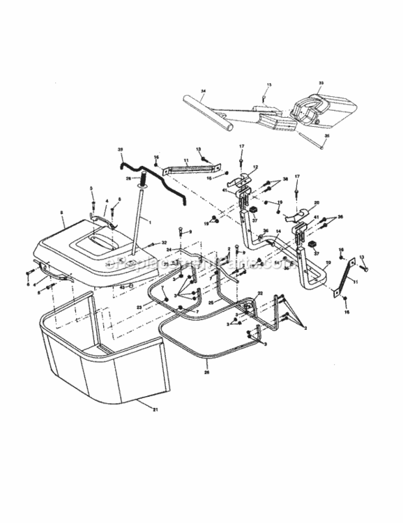 Page K Diagram and Parts List for 917277123  Craftsman Lawn Tractor