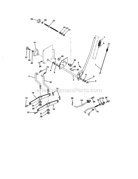 Page I Diagram and Parts List for 917277123  Craftsman Lawn Tractor