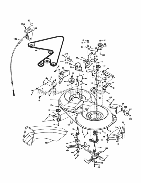 Page J Diagram and Parts List for 917277180  Craftsman Lawn Tractor