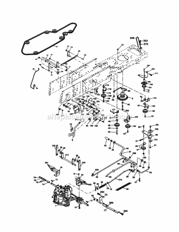 Page C Diagram and Parts List for 917277180  Craftsman Lawn Tractor