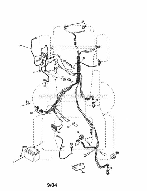 Page A Diagram and Parts List for 917277182  Craftsman Lawn Tractor