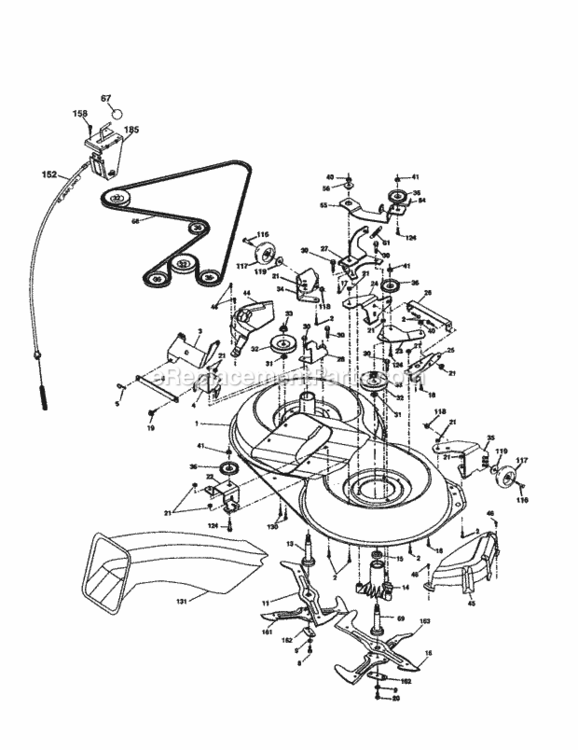 Page J Diagram and Parts List for 917277182  Craftsman Lawn Tractor