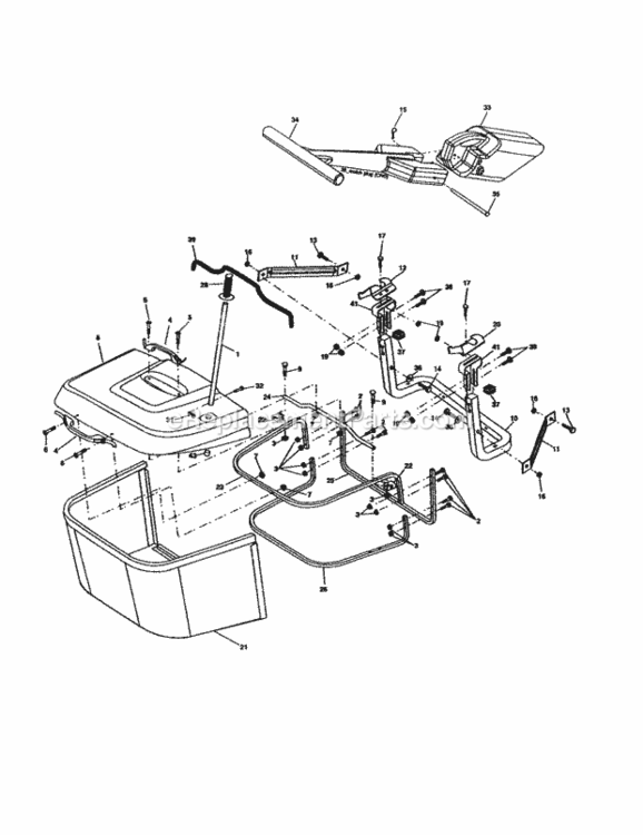 Page K Diagram and Parts List for 917277182  Craftsman Lawn Tractor