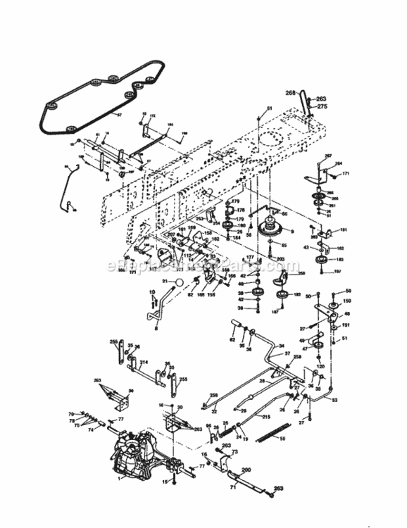 Page C Diagram and Parts List for 917277182  Craftsman Lawn Tractor