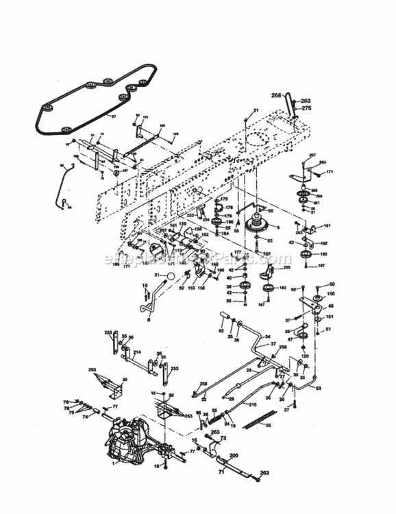 Page C Diagram and Parts List for 917277260  Craftsman Lawn Tractor