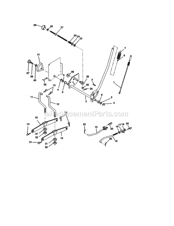 Page I Diagram and Parts List for 917277260  Craftsman Lawn Tractor